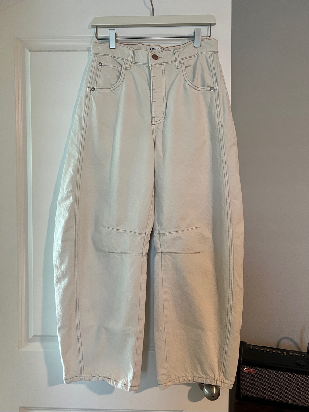 Free People Good Luck Barrels - Milk - new but washed.  Size 27
